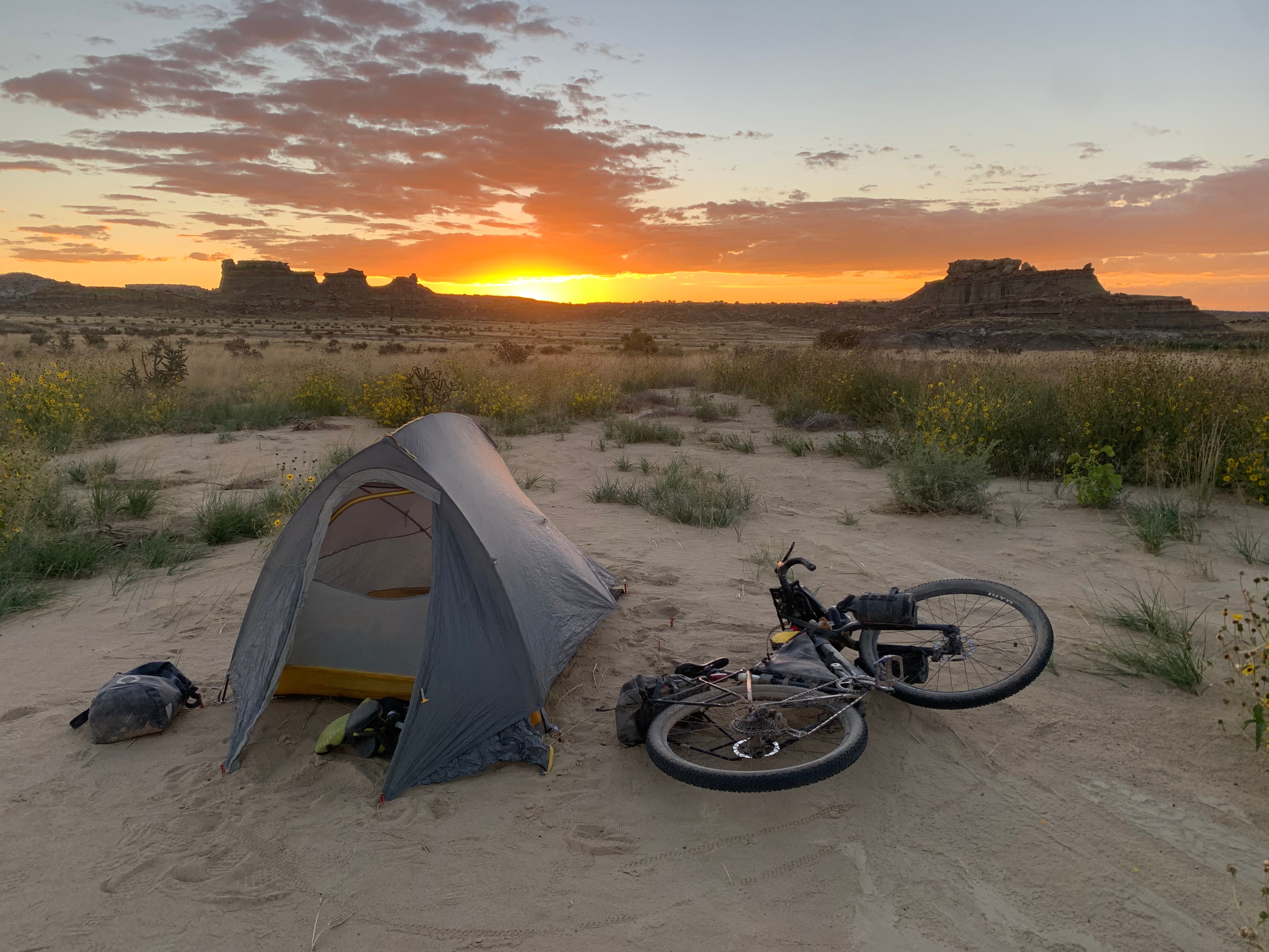 Great Divide Desert campsite 